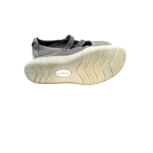 Earth Origin Tiffany Mary Jane Taupe Velcro Closure Comfort - Size 6  Pre-owned - Picture 5 of 8